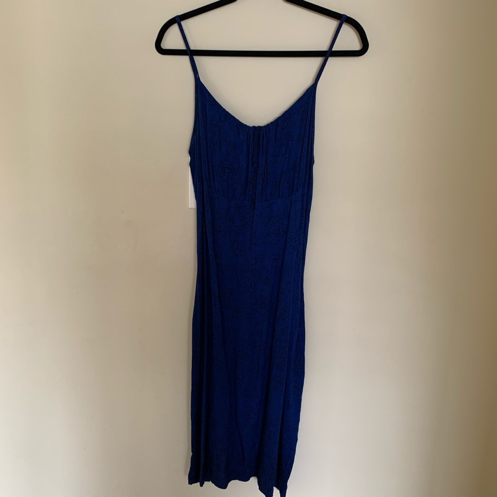 Midi Blue Summer Dress Size Medium
